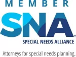 Member of Special Needs Alliance logo for attorneys in special needs planning.