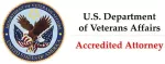Seal of U.S. Department of Veterans Affairs next to text: Accredited Attorney.