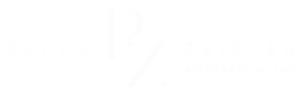 Logo of Parks Zeigler, Attorneys at Law, featuring stylized PZ initials.