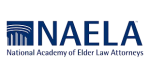 NAELA logo, representing the National Academy of Elder Law Attorneys specializing in elder law services and advocacy.