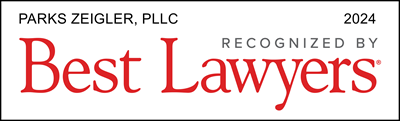 Parks Zeigler, PLLC recognized by Best Lawyers in 2024 badge.