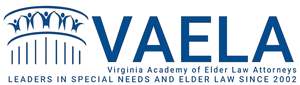 Logo of VAELA: Virginia Academy of Elder Law Attorneys, specializing in elder and special needs law since 2002.