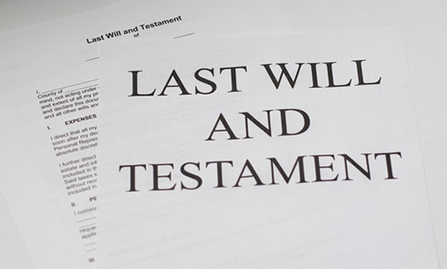 Features / Benefits Layout – Parks Zeigler, PLLC Close up of a Last Will and Testament Document Emphasizing Legal and Estate Planning Concepts